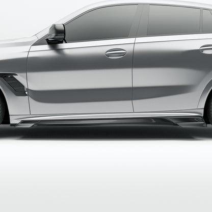 BMW X6M F96 LCI Carbon Fiber Side Skirts - Revozport