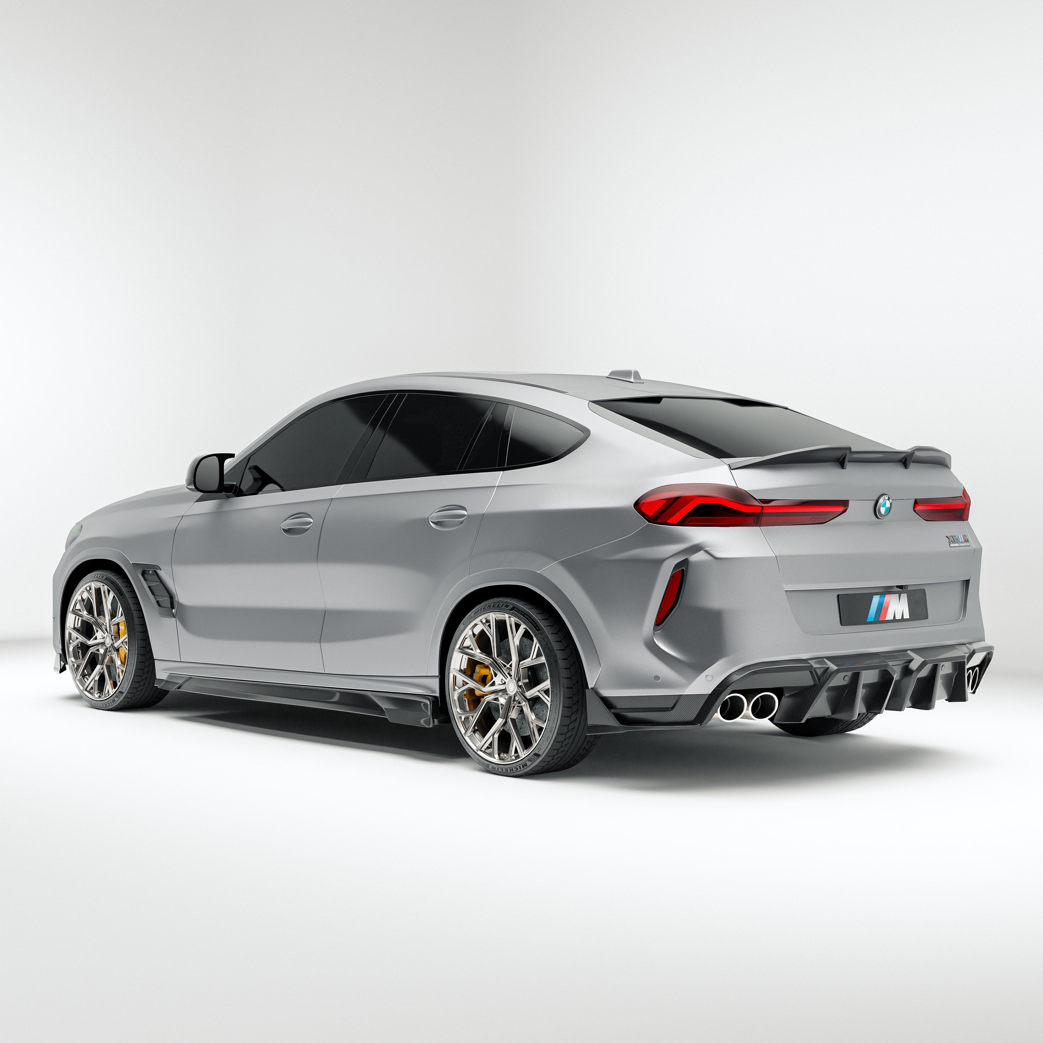 BMW X6M F96 LCI Carbon Fiber Spoiler - Revozport