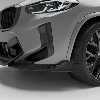 BMW X3M F97 LCI Carbon Fiber Front Bumper Air Intake Covers