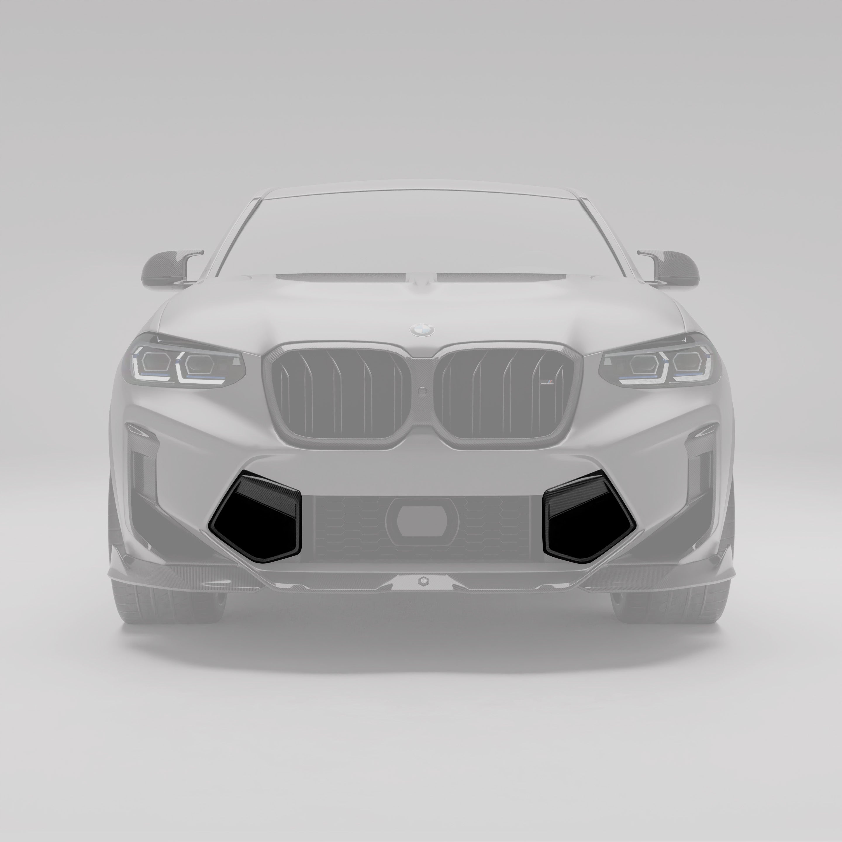 BMW X4M F98 LCI Carbon Fiber Front Bumper Vents