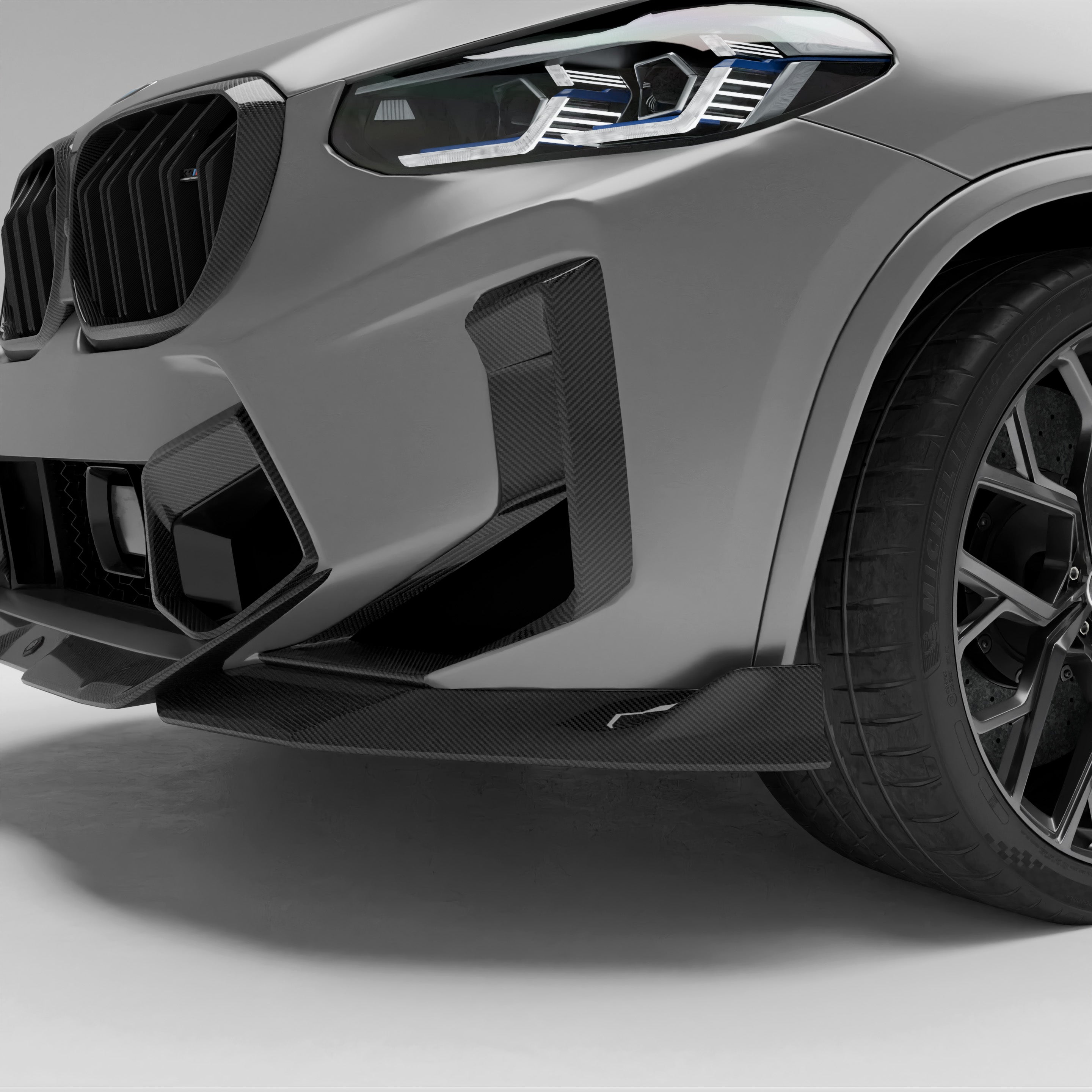 BMW X4M F98 LCI Carbon Fiber Bumper Air Intake Covers