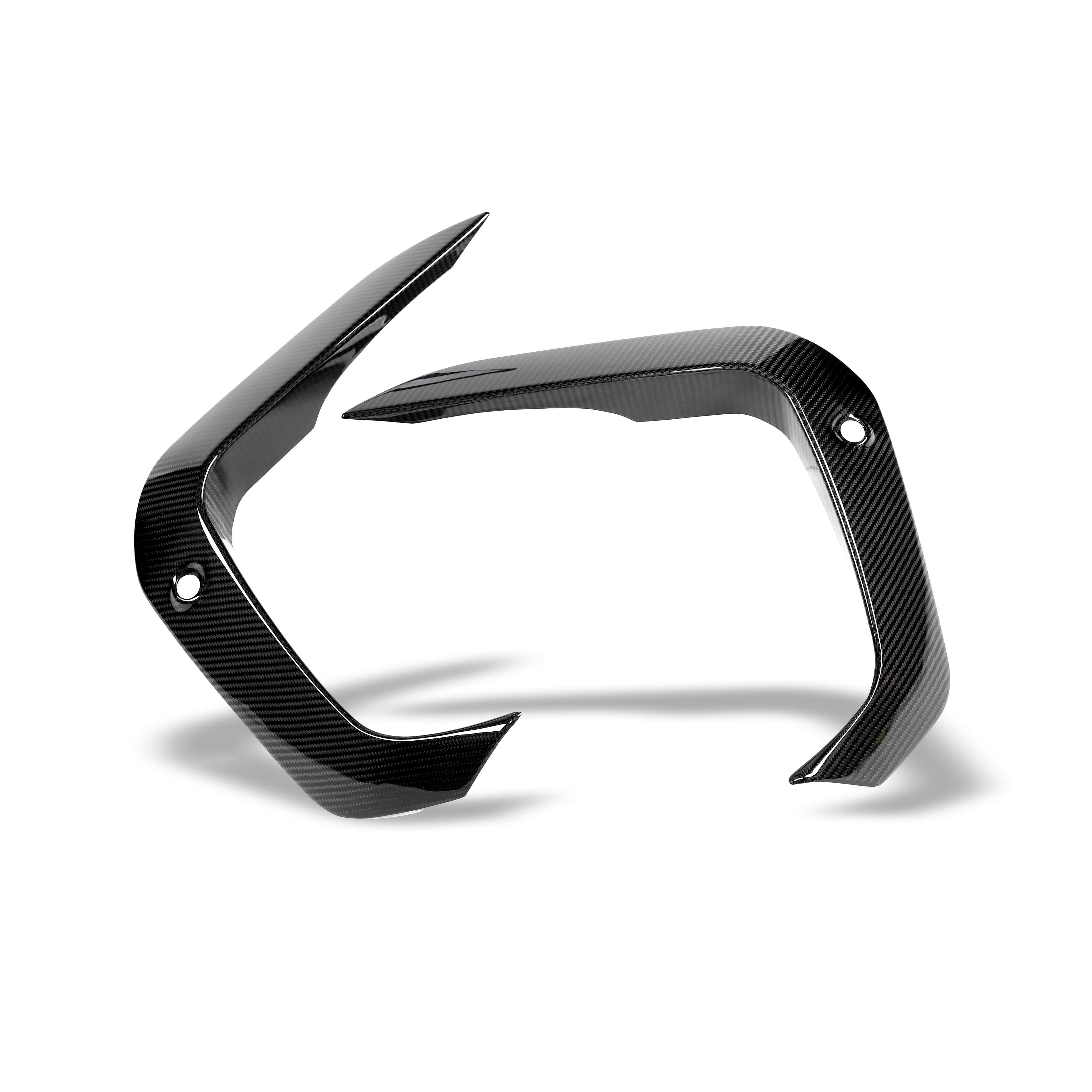 BMW X6M F96 PRE LCI Carbon Fiber Front Bumper Canards