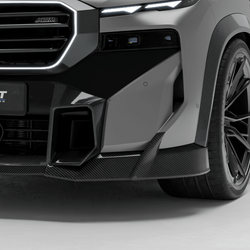 BMW XM G09 RevoZport carbon front bumper vent trim detail