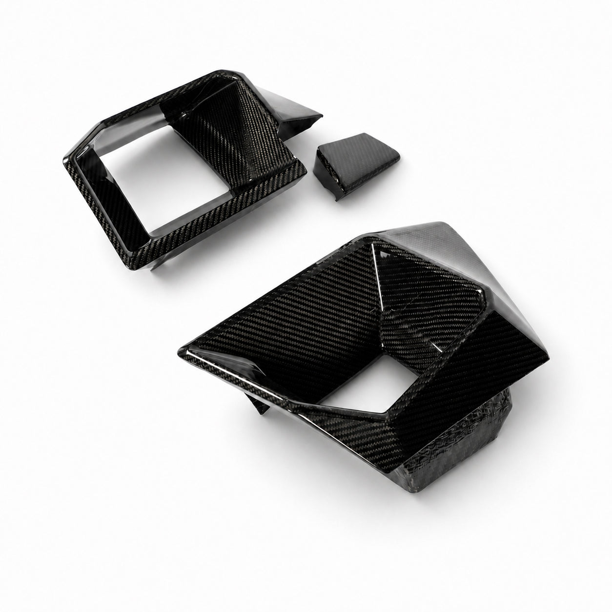 BMW XM G09 Carbon Fiber Front Bumper Vent Trims