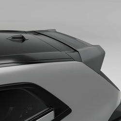 BMW XM G09 carbon fiber roof spoiler installed