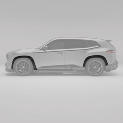BMW XM G09 碳纤维轮拱饰件安装效果