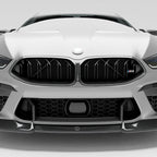 bmw-m8-f92--with-a-carbon-fiber-griile-close-up--on-a-white-background