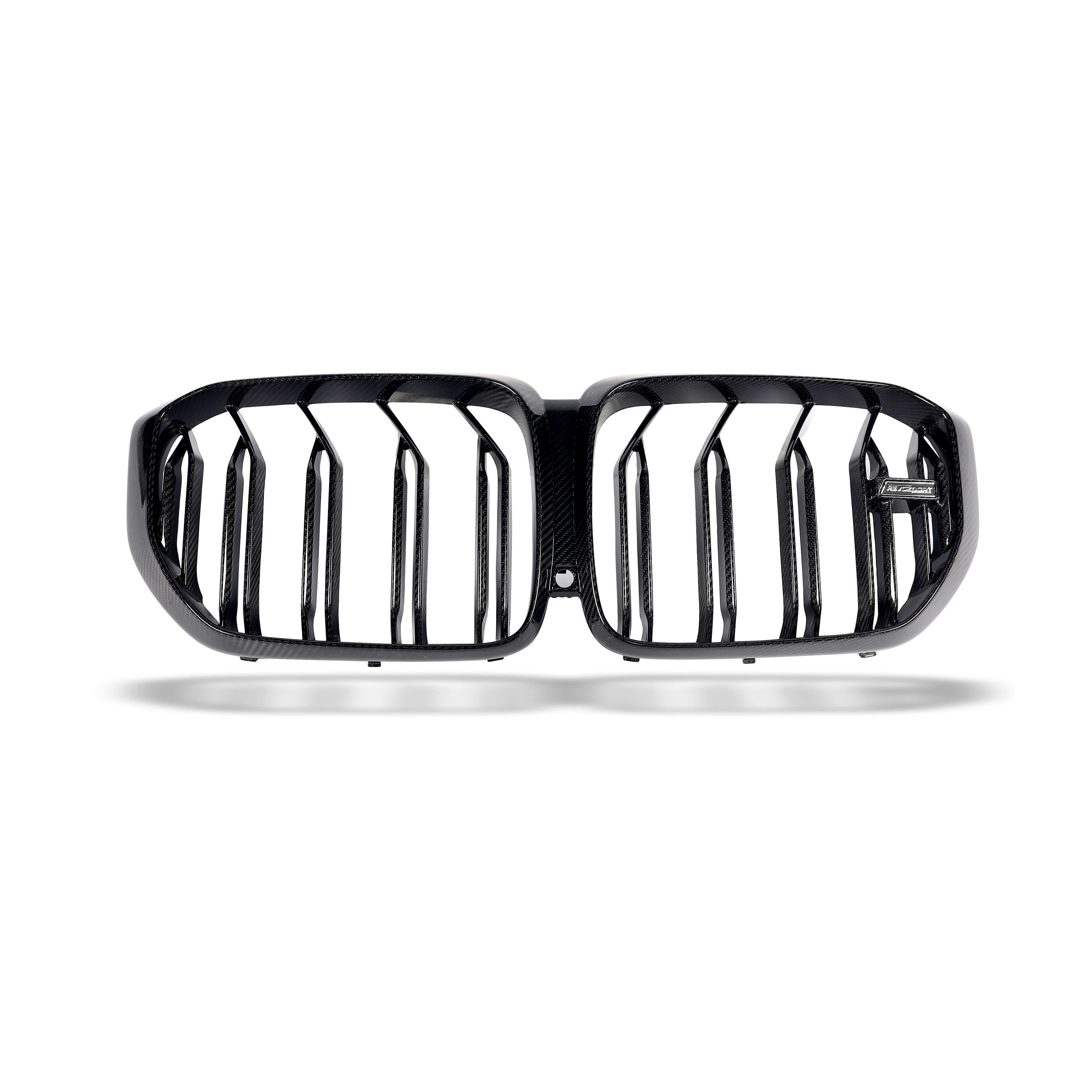 BMW X5M F95 PRE LCI Carbon Fiber Front Grill Revozport White Base Actual Photos
