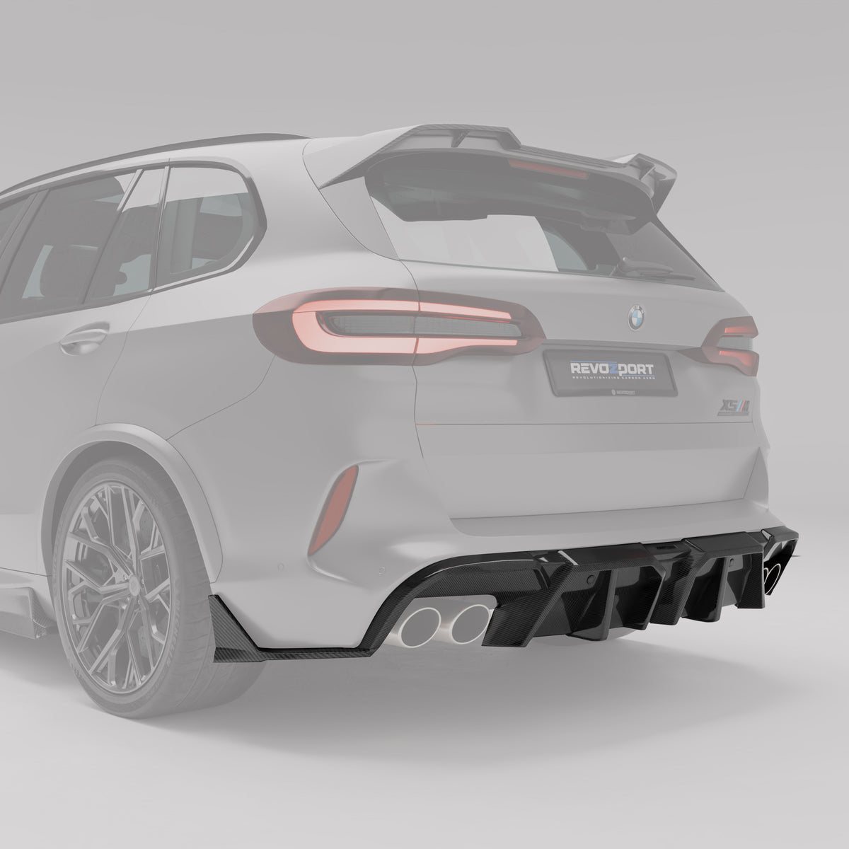 BMW X5M F95 PRE LCI 碳纤维后扩散器