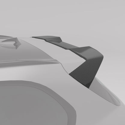 Partial View of BMW X5M F95 PRE LCI Carbon Fiber Rear Spoiler-Revozport