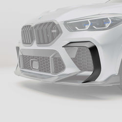 BMW X6M F96 PRE LCI 碳纤维前保险杠导流片