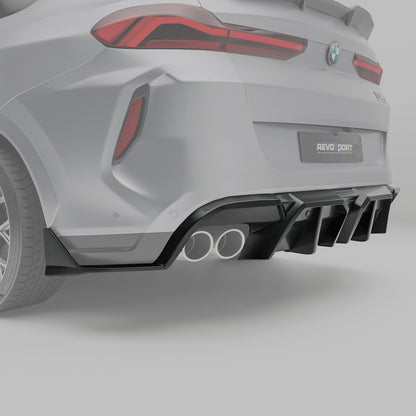 BMW X6M F96 PRE LCI Carbon Fiber Rear Bumper Splitter