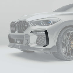BMW X6 G06 LCI前碳纤维前风刀