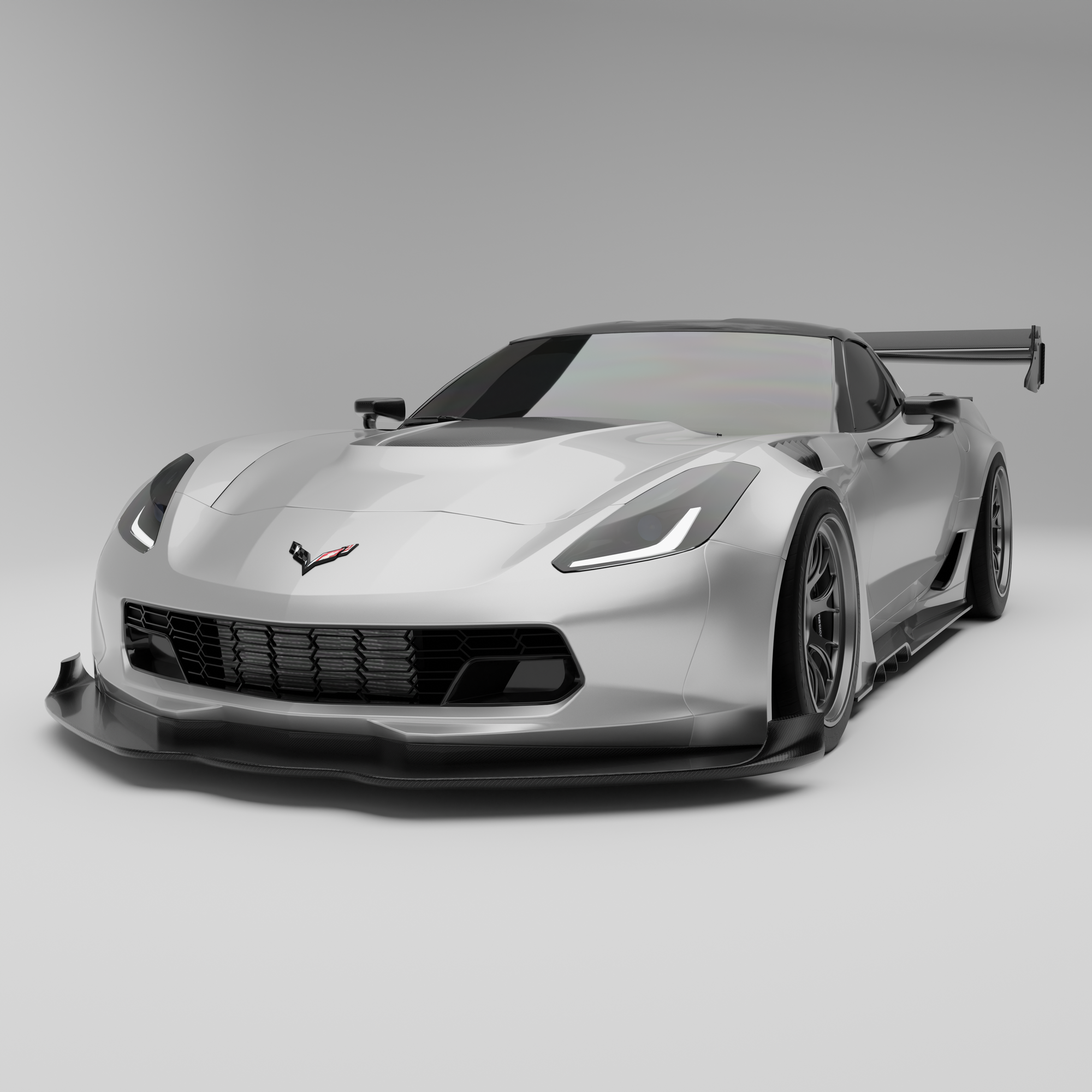 Corvette C7 Carbon Fiber Splitter & Air Dam