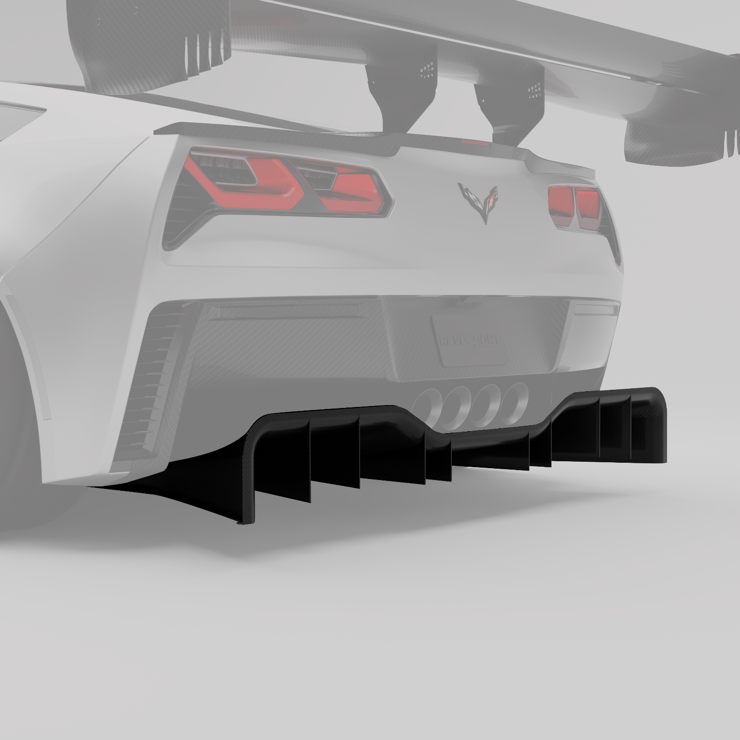Corvette C7 Carbon Fiber Rear Diffuser