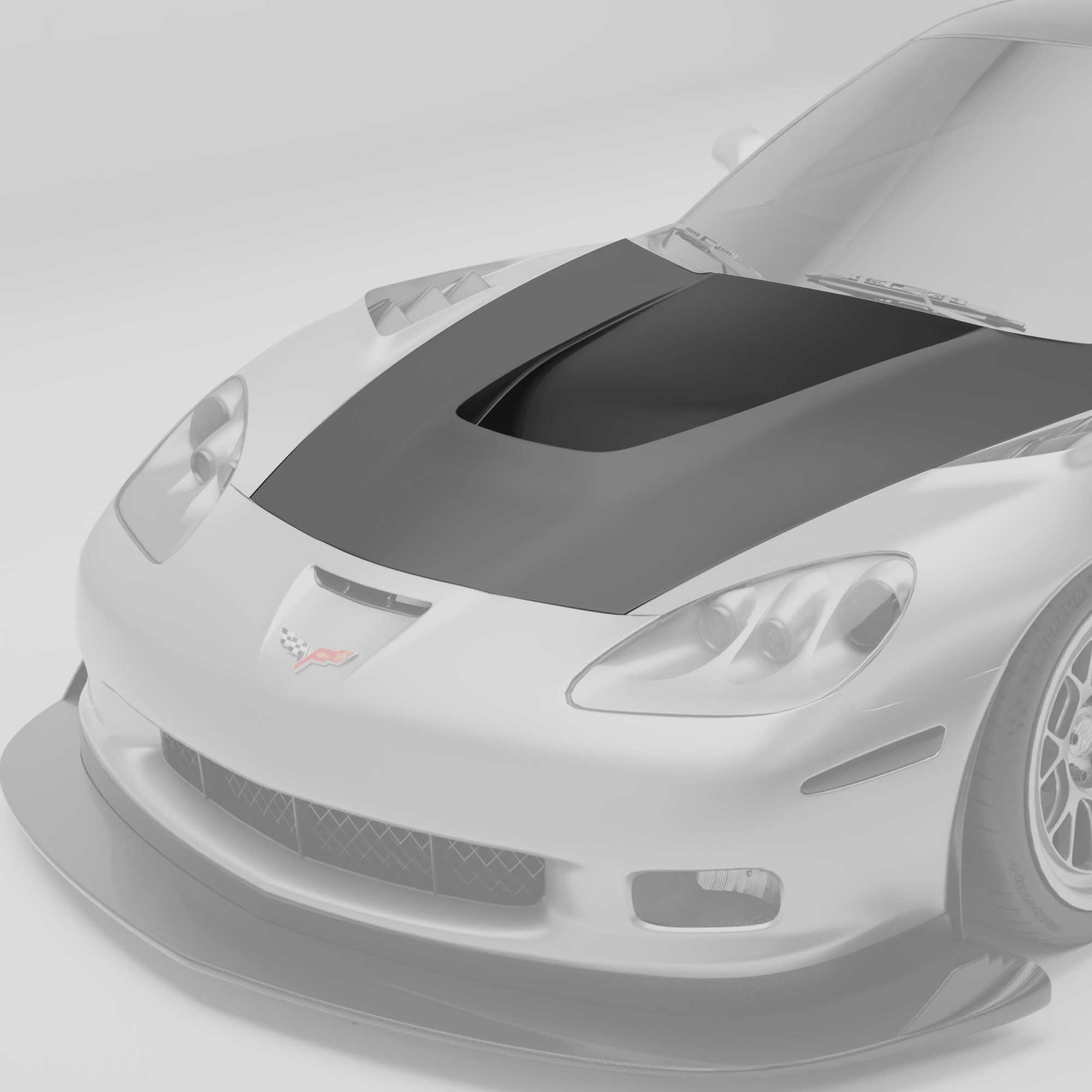 Corvette C6 Carbon Fiber Hood