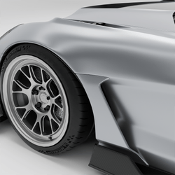 Corvette C6 Carbon Fiber Side Fenders