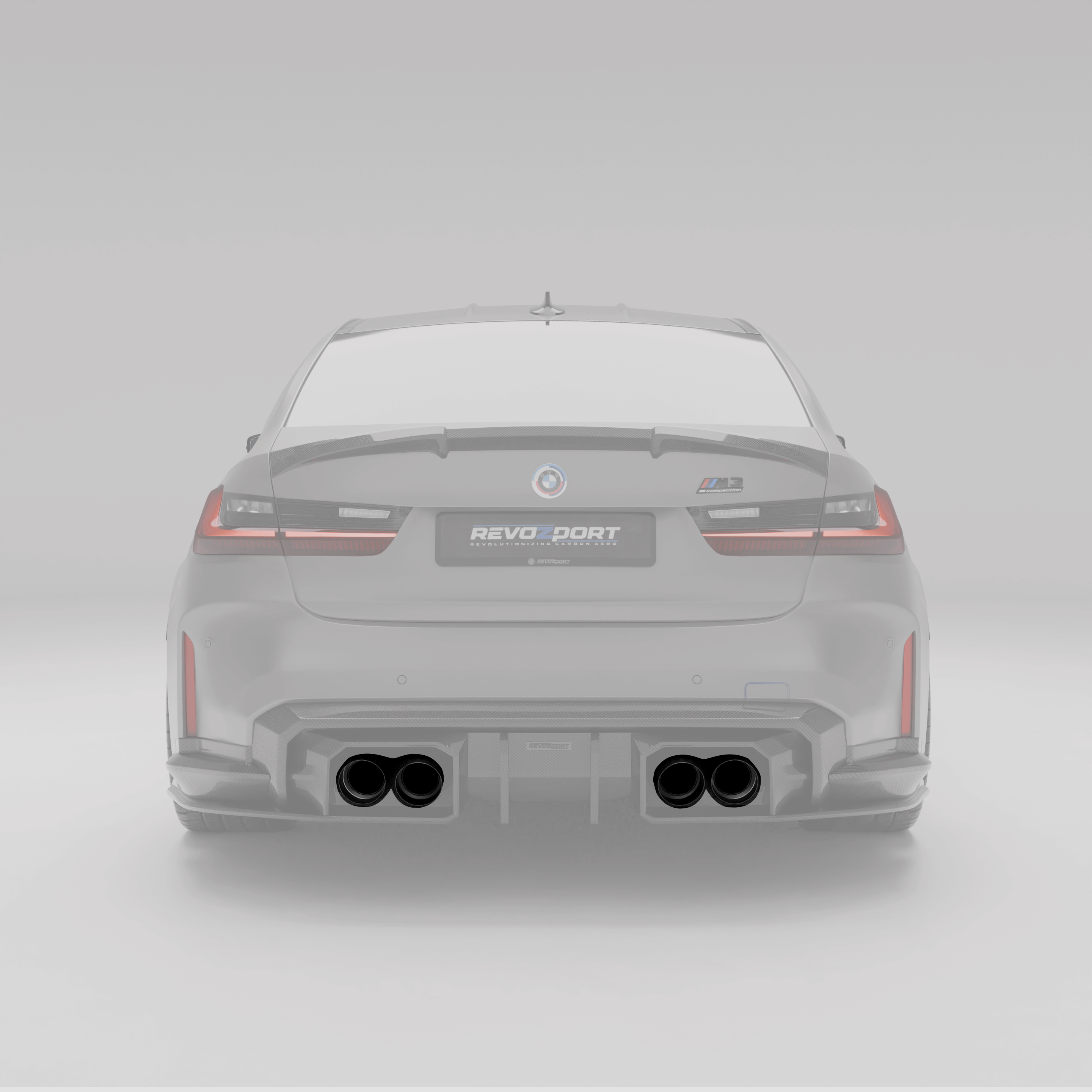 BMW M3 G80 Stainless Steel ExhaustTailpipe with Partial Protrusion