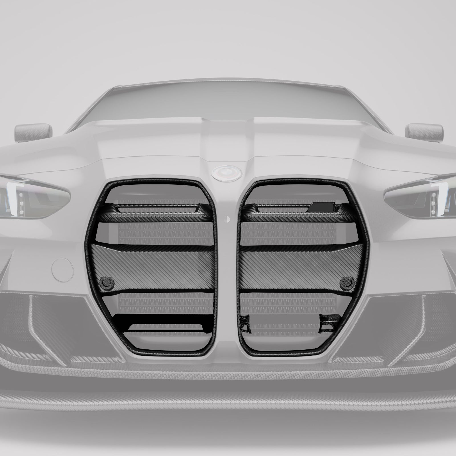 BMW M3 G80 Carbon Fiber Front Grill (with ACC) For Racing- Revozport