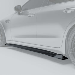 Mercedes-AMG GT 63 S X290 Carbon Fiber Side Skirts installed view