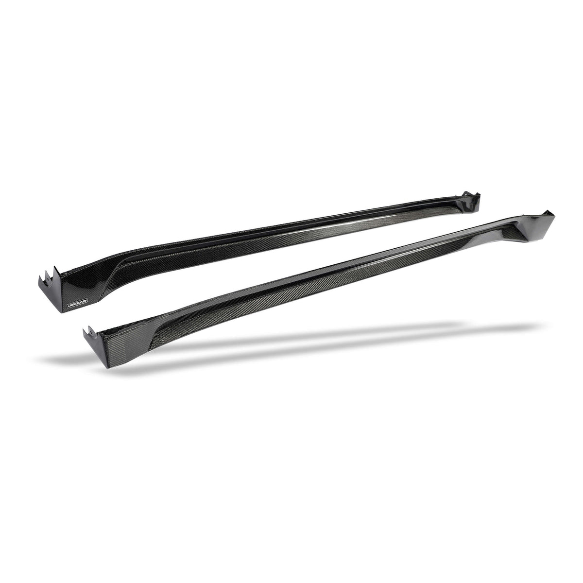 Tesla Model Y Juniper RevoZport carbon side skirts detail