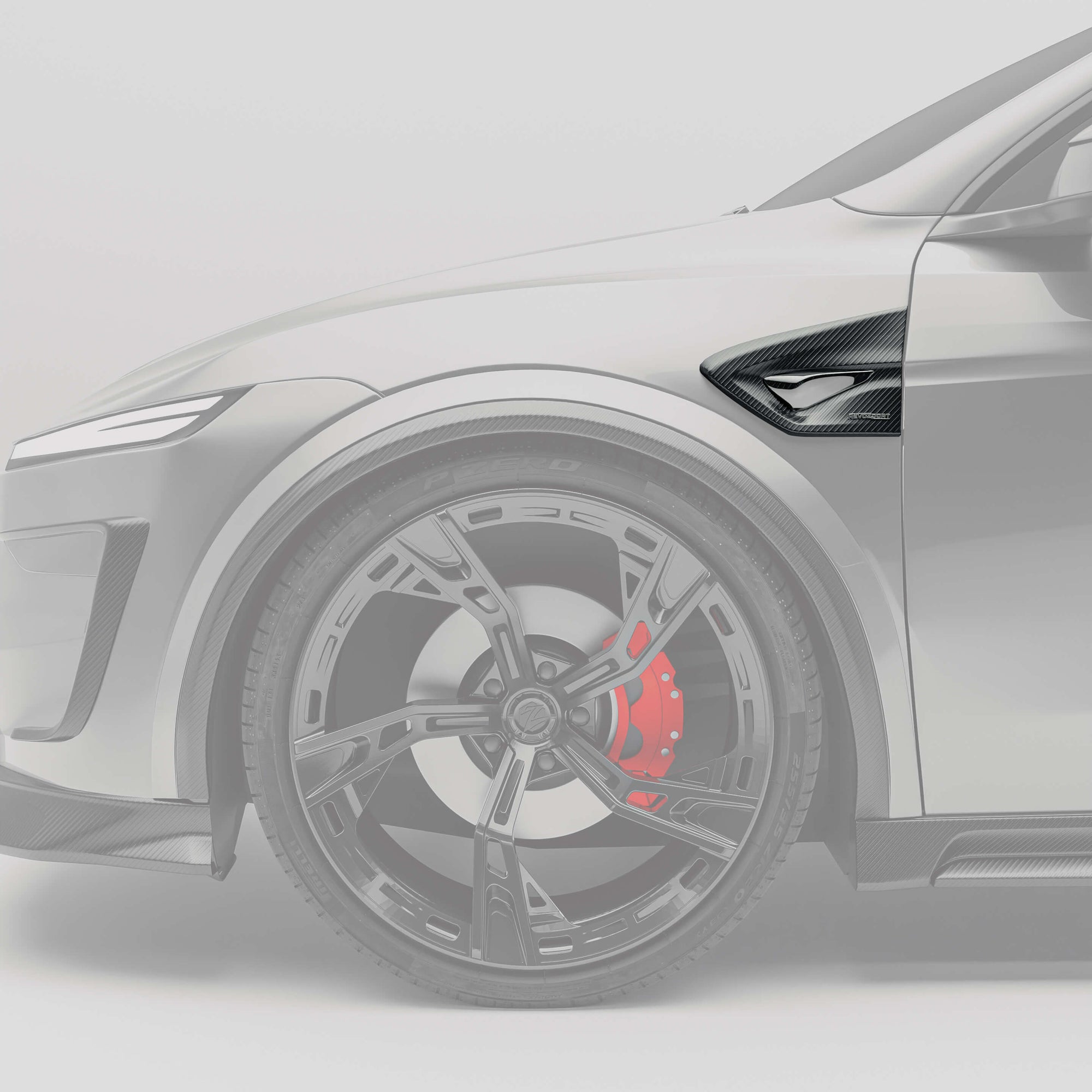 Tesla Model Y Facelift Carbon Fiber Side Fender Vents