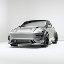 Tesla Model Y Juniper 碳纤维前唇棚拍视图