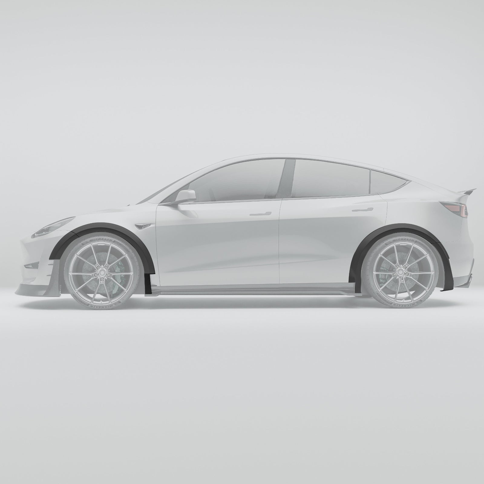Tesla Model Y 2021-2024 Carbon Fiber Wheel Arch Cover Trims