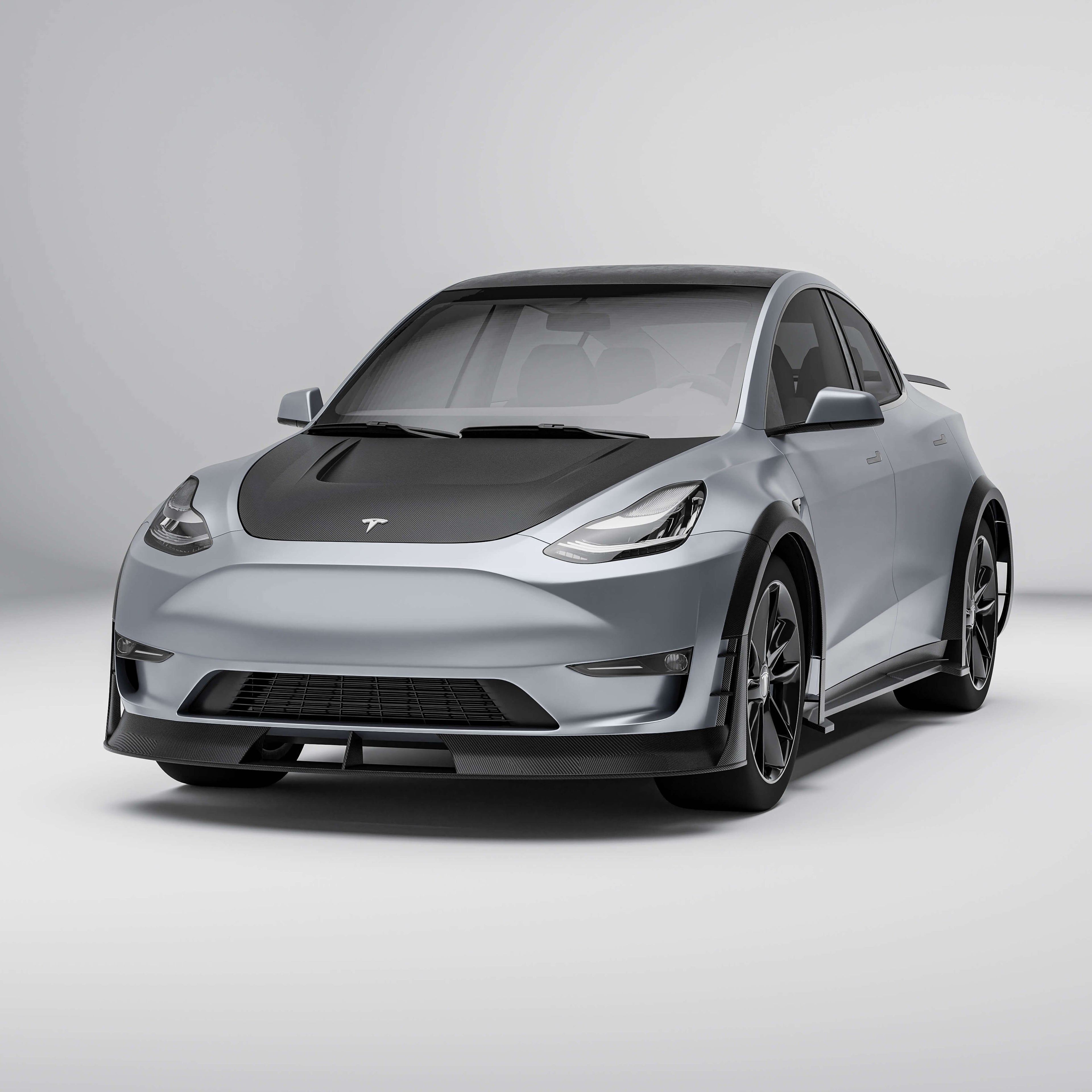 tesla-model-y-21-24-with-a-carbon-fiber-frontlip-on-a-white-background