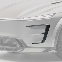Tesla Model Y Juniper 碳纤维前保险杠导流片细节