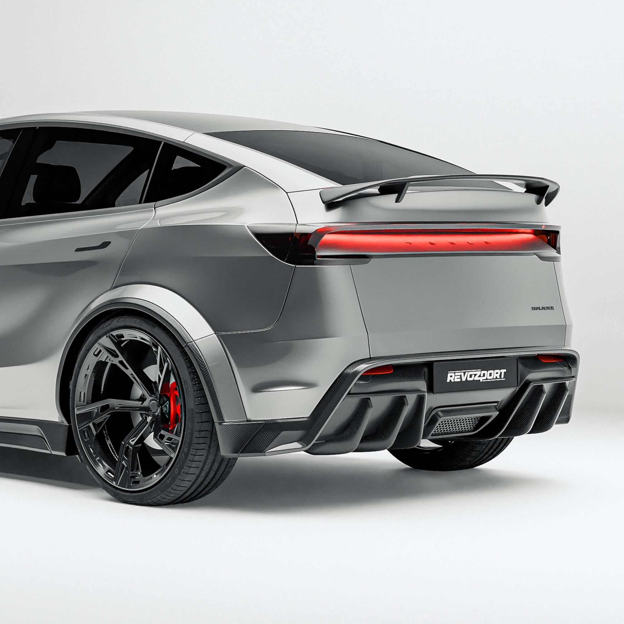 Tesla Model Y Premium（Juniper）碳纤维后扩散器