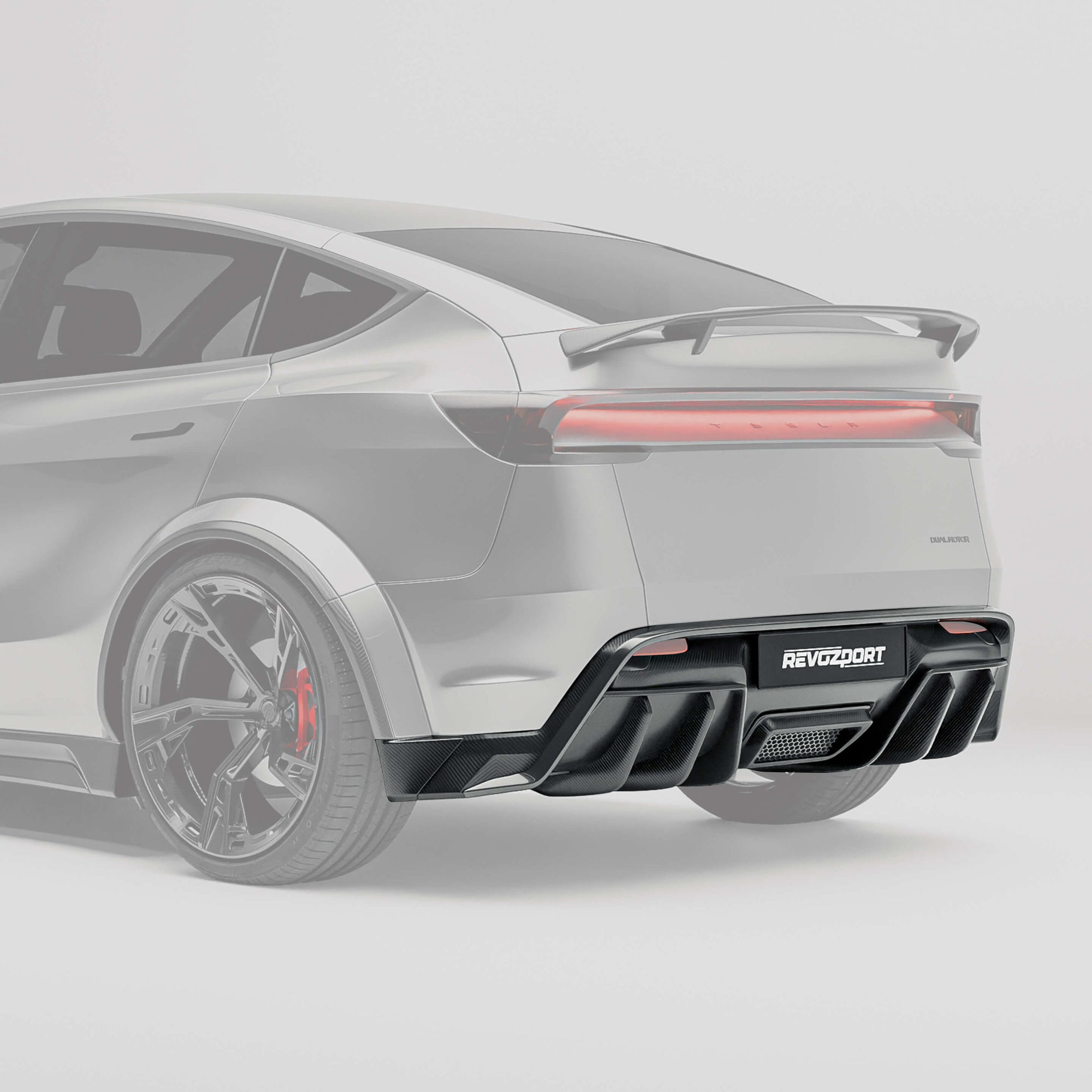 Tesla Model Y Premium（Juniper）碳纤维后扩散器