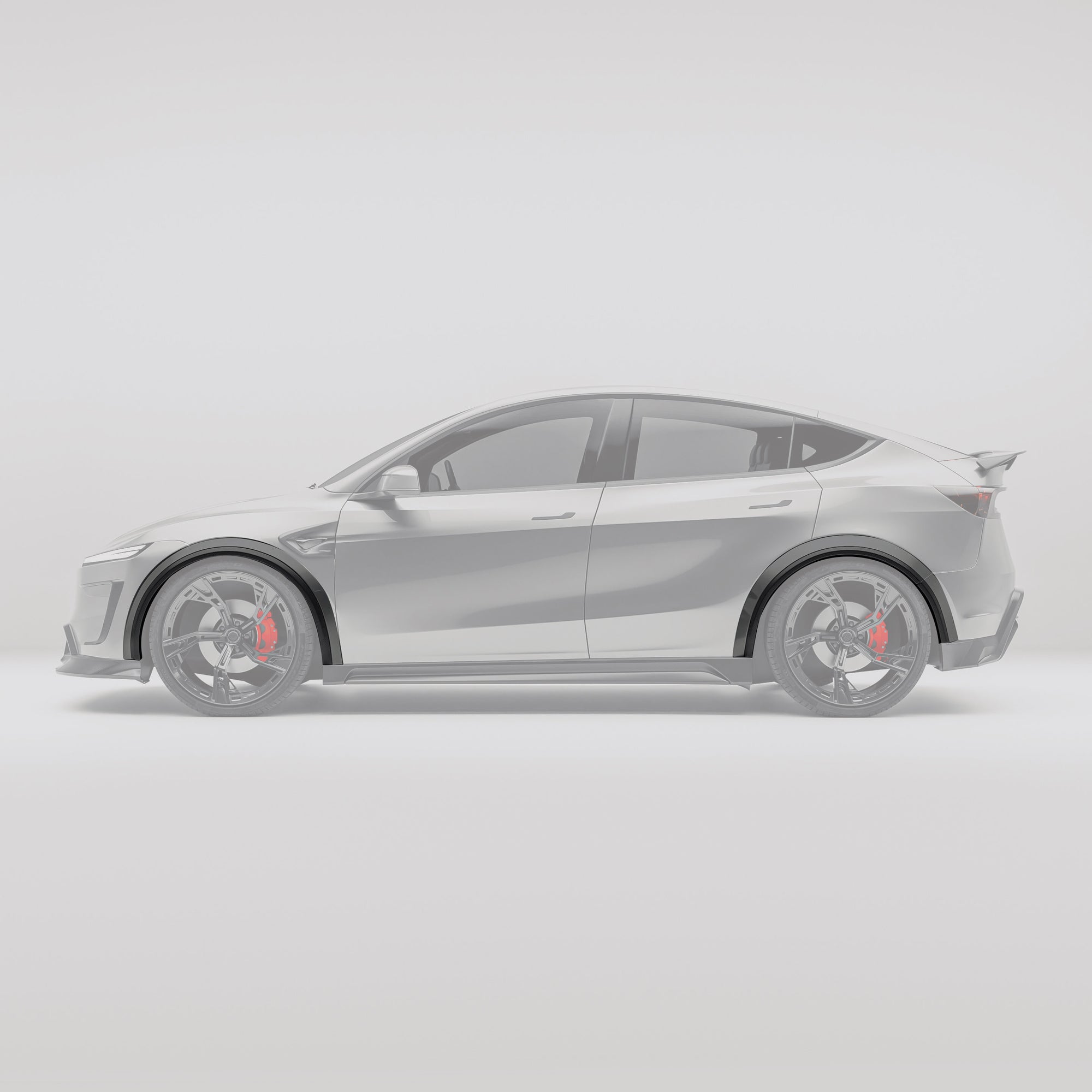 Tesla Model Y Facelift Carbon Fiber Wheel Arch Cover Trims