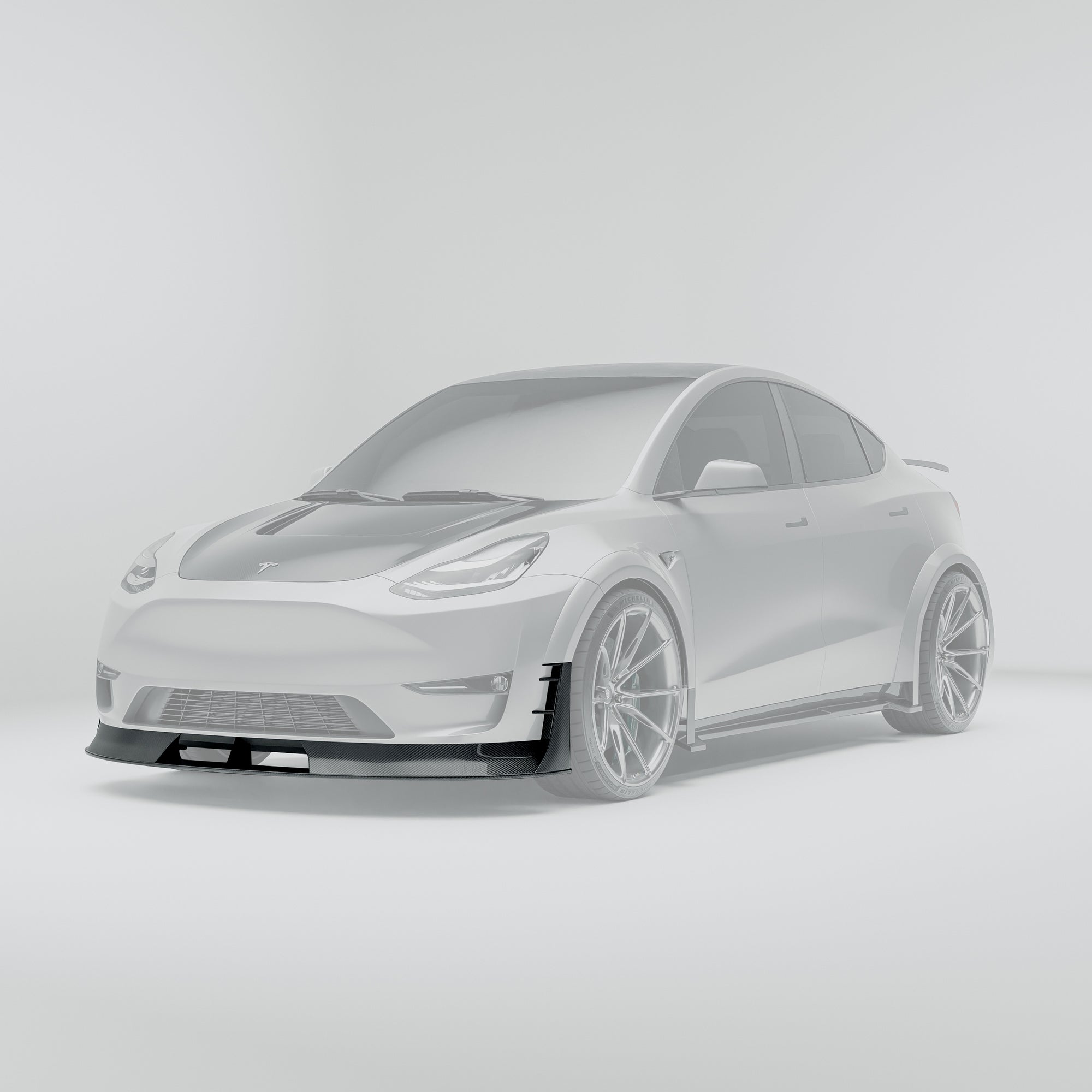 Tesla Model Y 2021–2024 碳纤维前唇