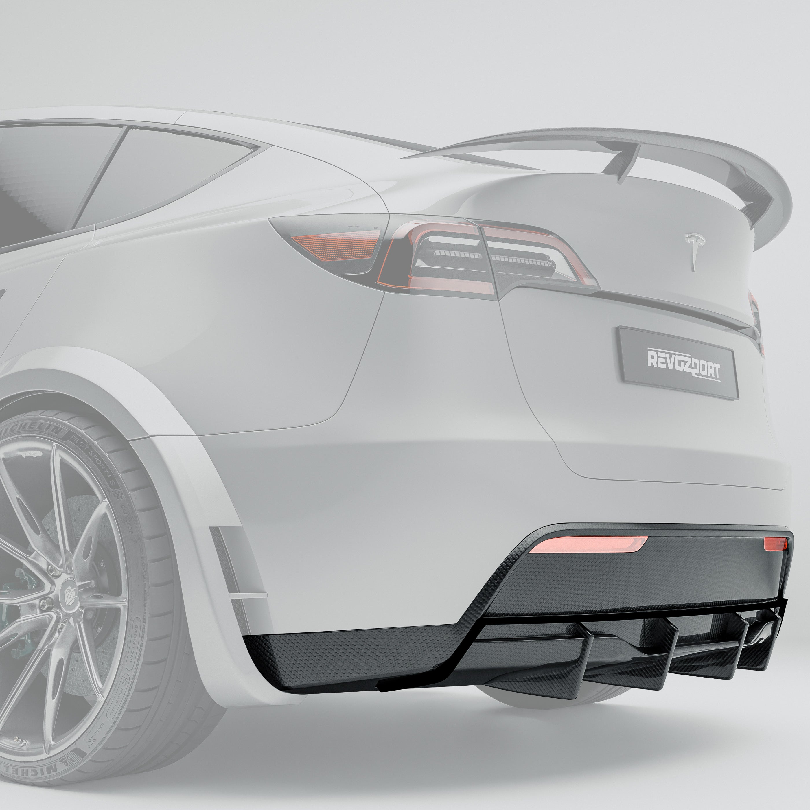 tesla-model-y-carbon-fiber-rear-diffuser-with-protruding-sections