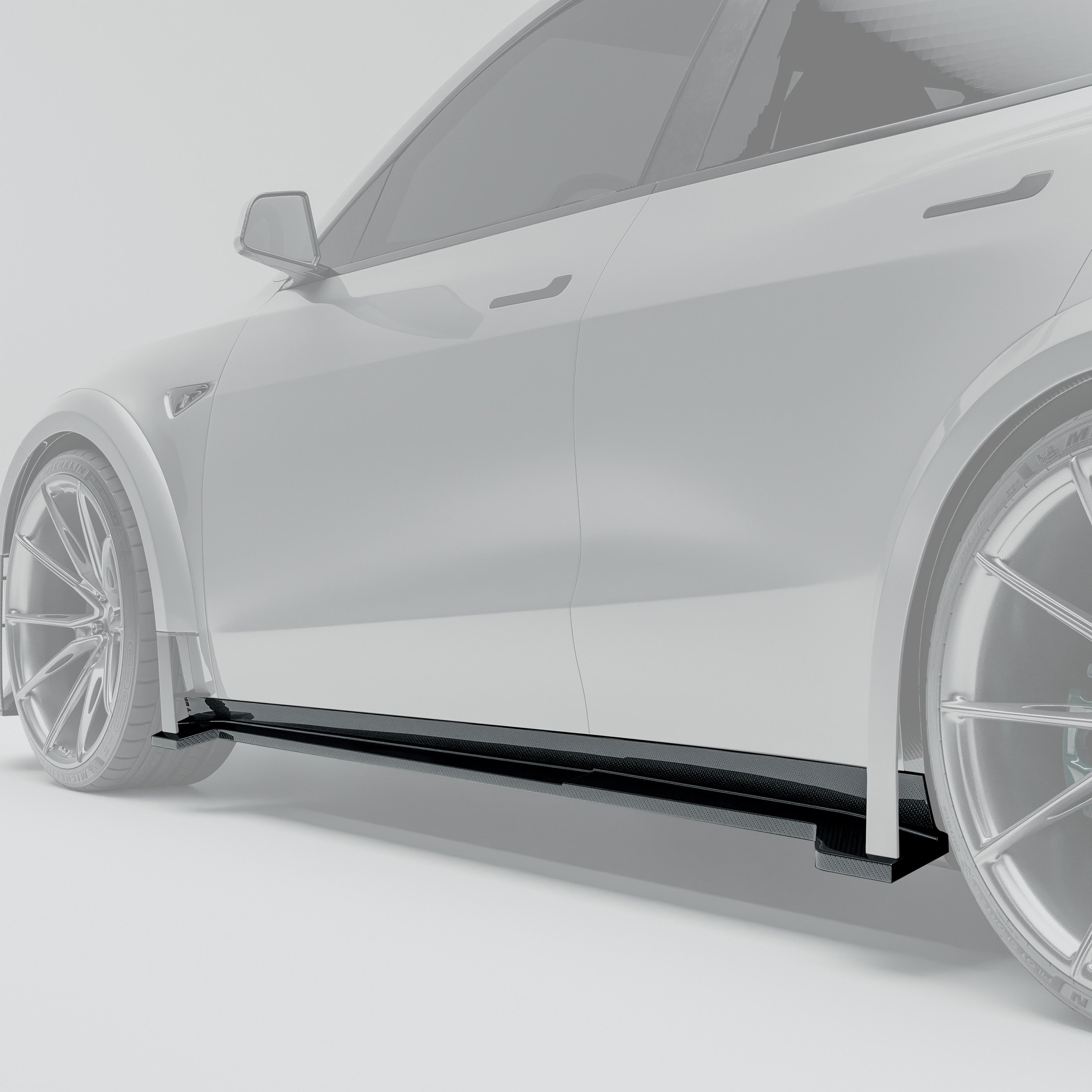 tesla-model-y-carbon-fiber-side-skirts-with-protruding-sections