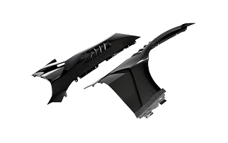 Shop carbon fiber side fenders and exterior body parts