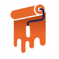 Orange brush logo