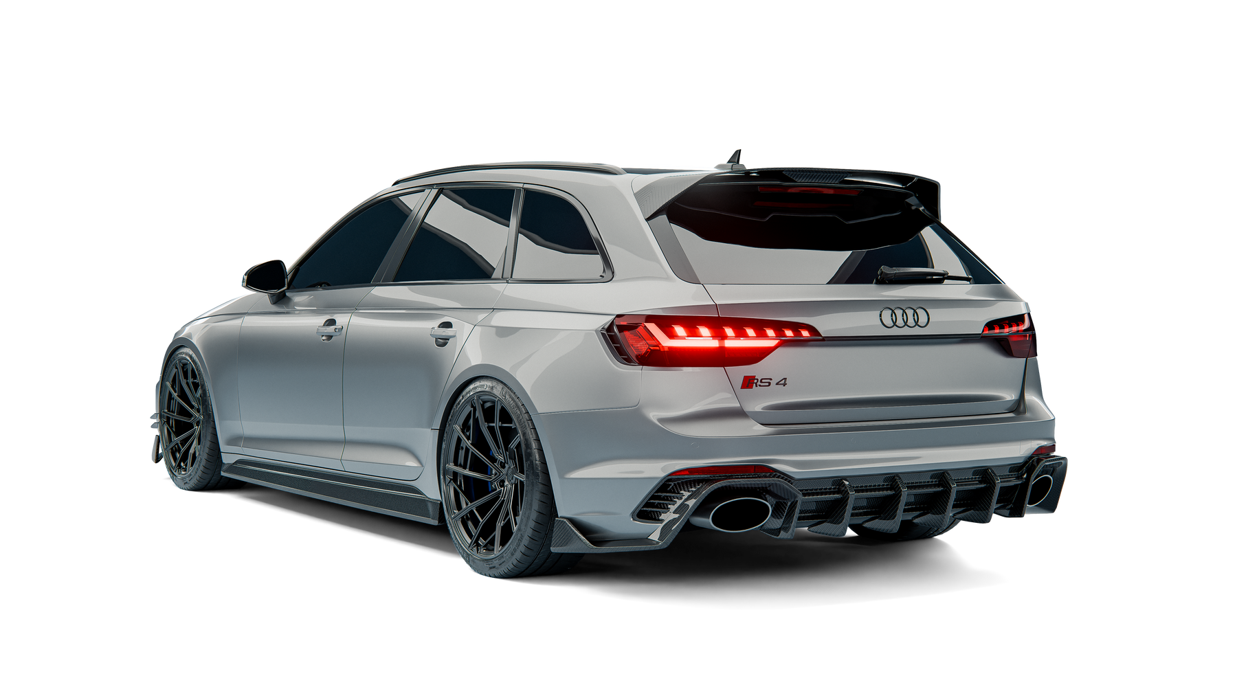 Audi RS4 B9.5 Avant Street Program rear three-quarter view