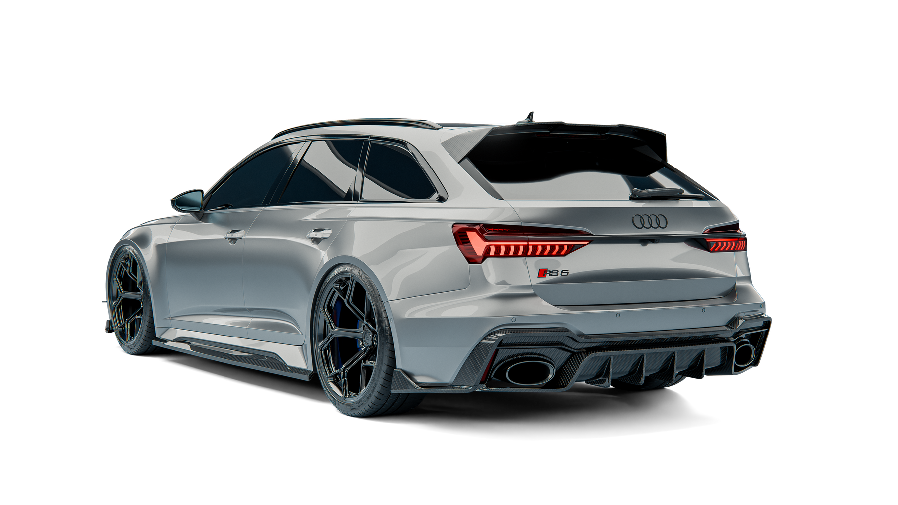 Audi RS6 C8 Avant Street Program rear three-quarter view