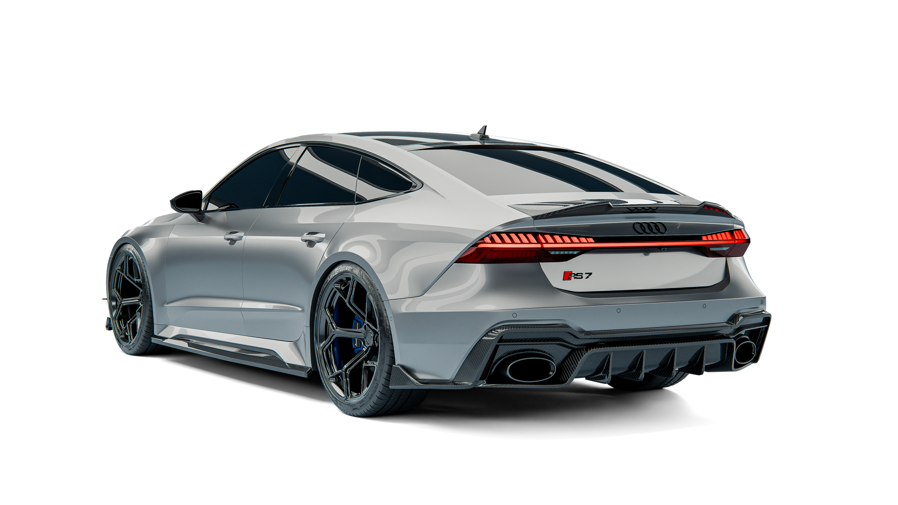 Audi RS7 C8 Sportback Street Program rear three-quarter view