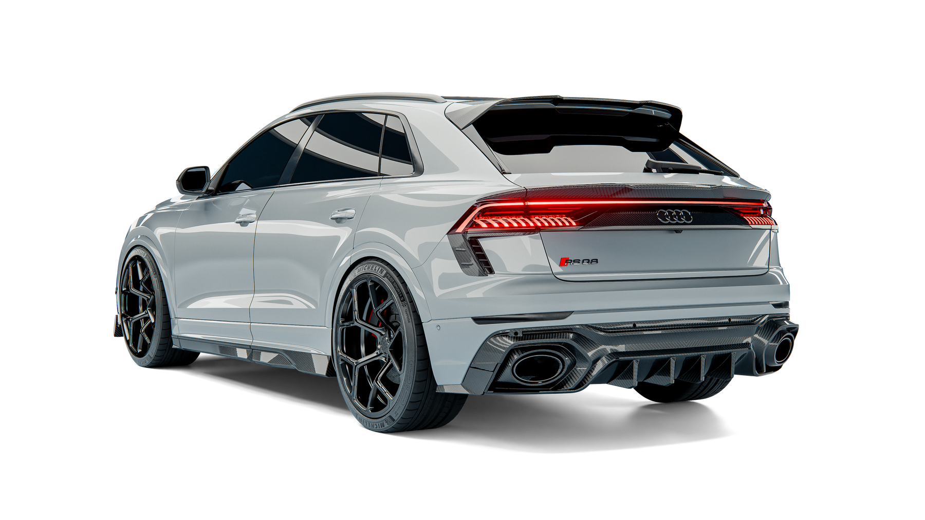 Audi RSQ8 Pre-LCI SUV Street Program rear three-quarter view