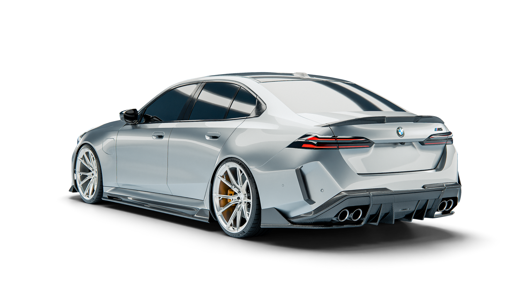 BMW M5 G90 Sedan Street Program rear three-quarter view